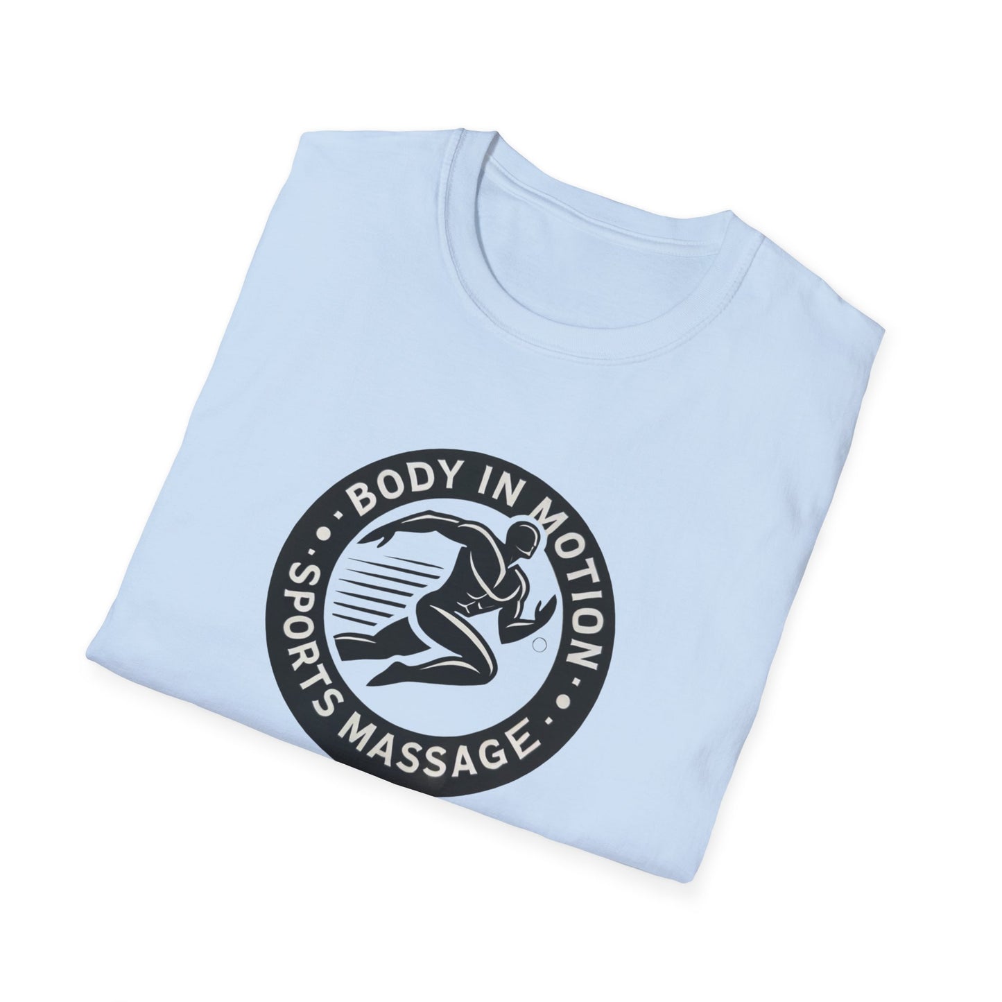Sports Massage T-Shirt — "Body in Motion" Logo Athletic Tee