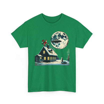 Christmas Santa UFO, Unisex Tee