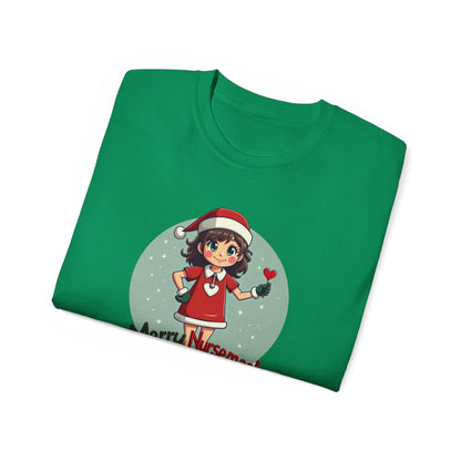 Nurse Christmas Tee — "Merry Nursemas!" Holiday Nurse T-Shirt