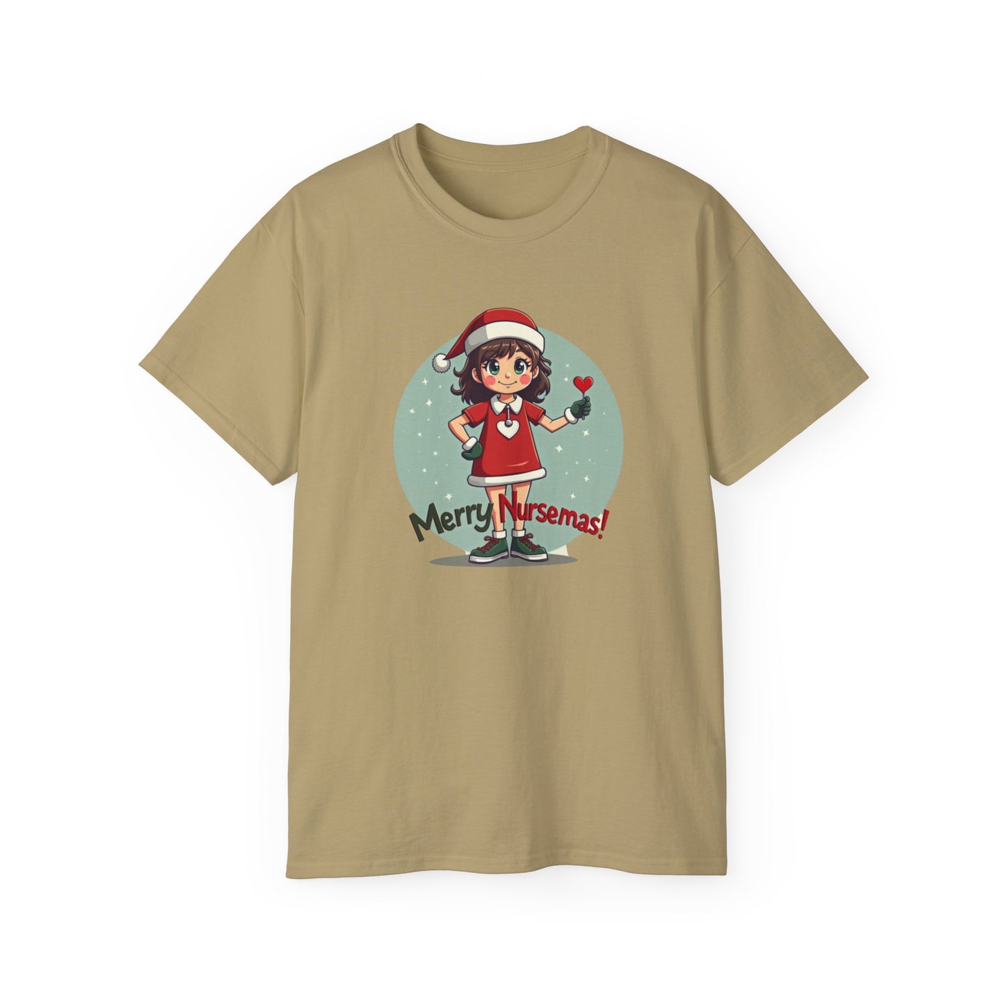Nurse Christmas Tee — "Merry Nursemas!" Holiday Nurse T-Shirt