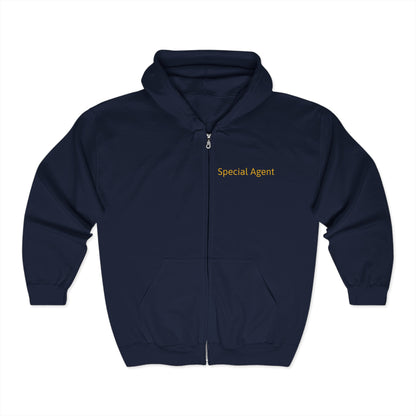 U.A.P. Special Agent Unisex Heavy Blend™ Full Zip Hooded Sweatshirt - Psychonaut Swag