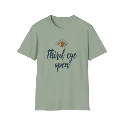 Third Eye insight, Open Unisex Softstyle T-Shirt, Spiritual Gift, Graphic Tee, Meditation Apparel, Casual Wear, Yoga Clothing, Unique T-Shirt - Psychonaut Swag