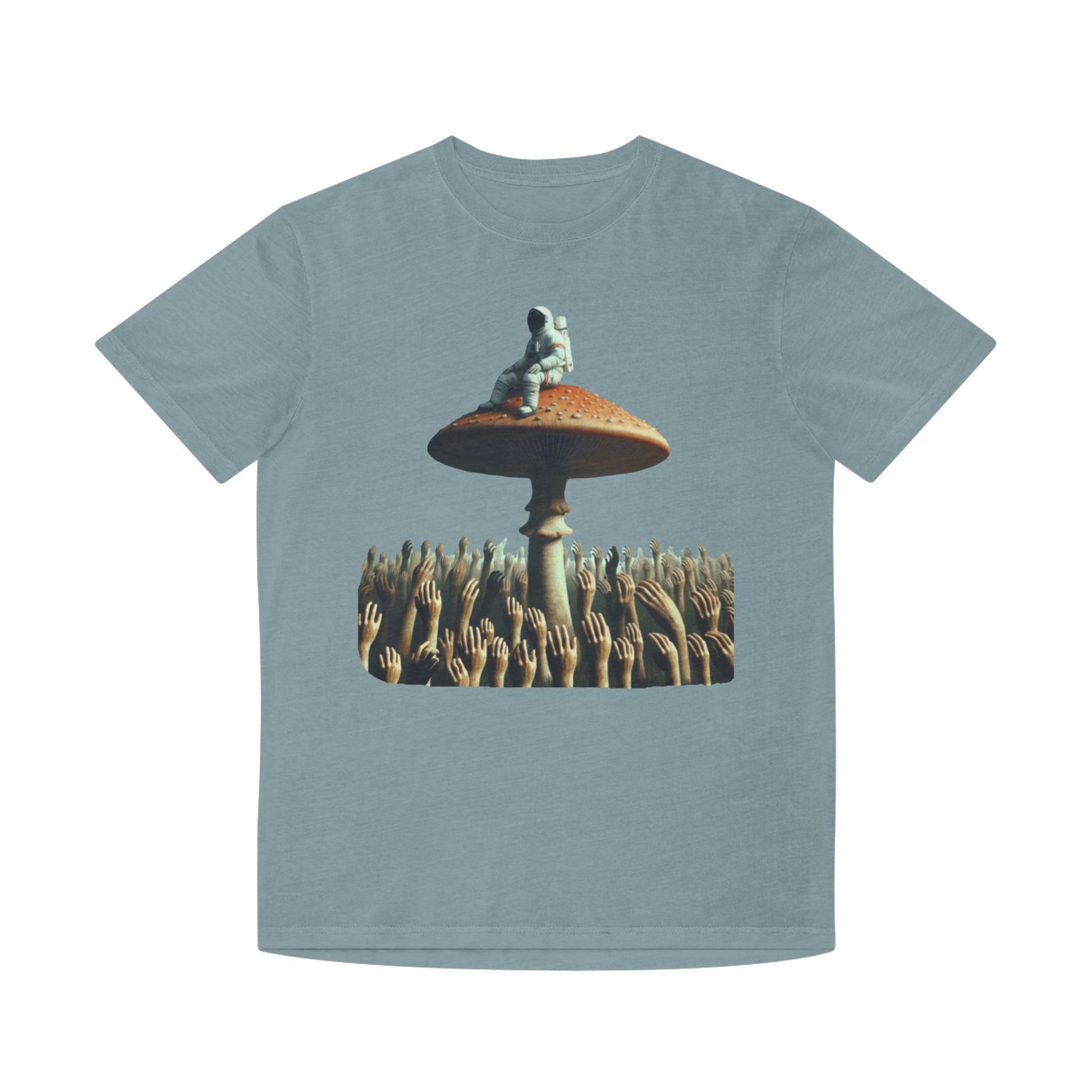 Astronaut on Mushroom, T-Shirt Psychedelic Explorer Unisex Faded Shirt - Psychonaut Swag