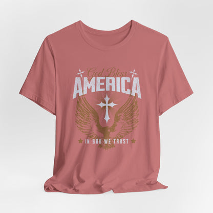God Bless America Eagle T-Shirt — Patriotic Fourth of July Tee
