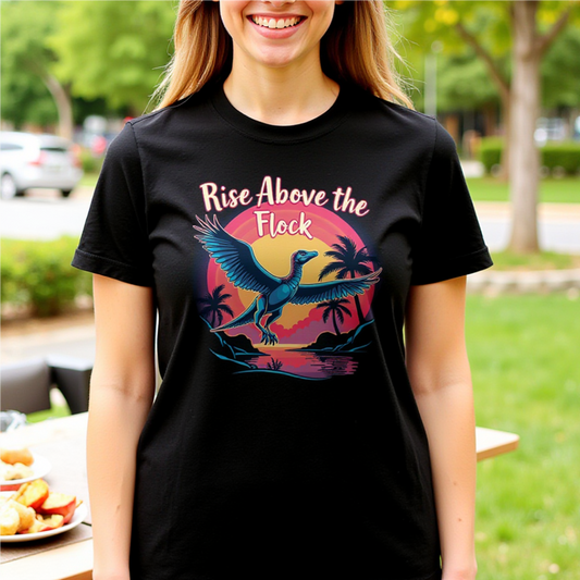 Rise Above the Flock Unisex Ultra Cotton Tee - Tropical Vibe Shirt - Psychonaut Swag