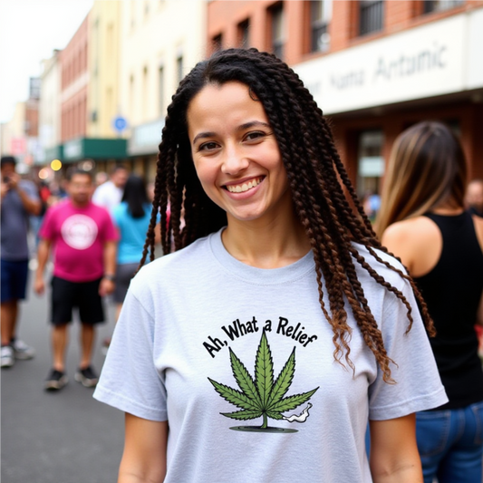 Ah, What a Relief Unisex Ultra Cotton Tee - Perfect for Cannabis Enthusiasts - Psychonaut Swag