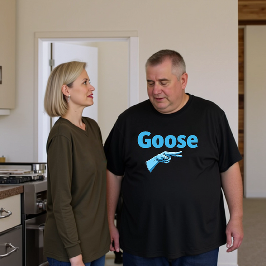 Goose T-Shirt for Animal Lovers, Unisex Graphic Tee, Gift for Friends, Casual Wear, Birthday Present, Quirky Style - Psychonaut Swag