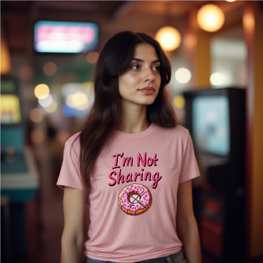 I’m Not Sharing, Casual Gift, Bar Attire, Foodie Shirt, Birthday Gift, Snack Lover Apparel, Laugh-Out-Loud Tee - Psychonaut Swag